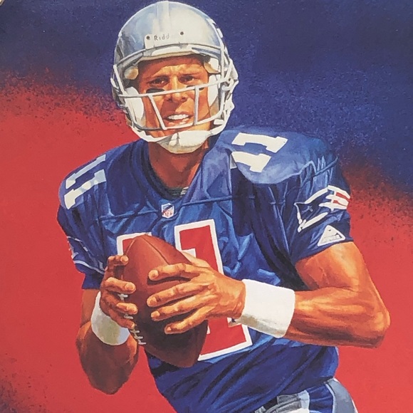 Drew Bledsoe New England Patriots Framed Art Print - Picture 5 of 6